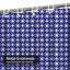 Rideau de douche bleu avec 12 crochets-784124979