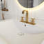 Meuble-lavabo multifonctionnel en bois aggloméré de 30 po avec lavabo, armoire de salle de bain multifonctionnelle avec portes et tiroir