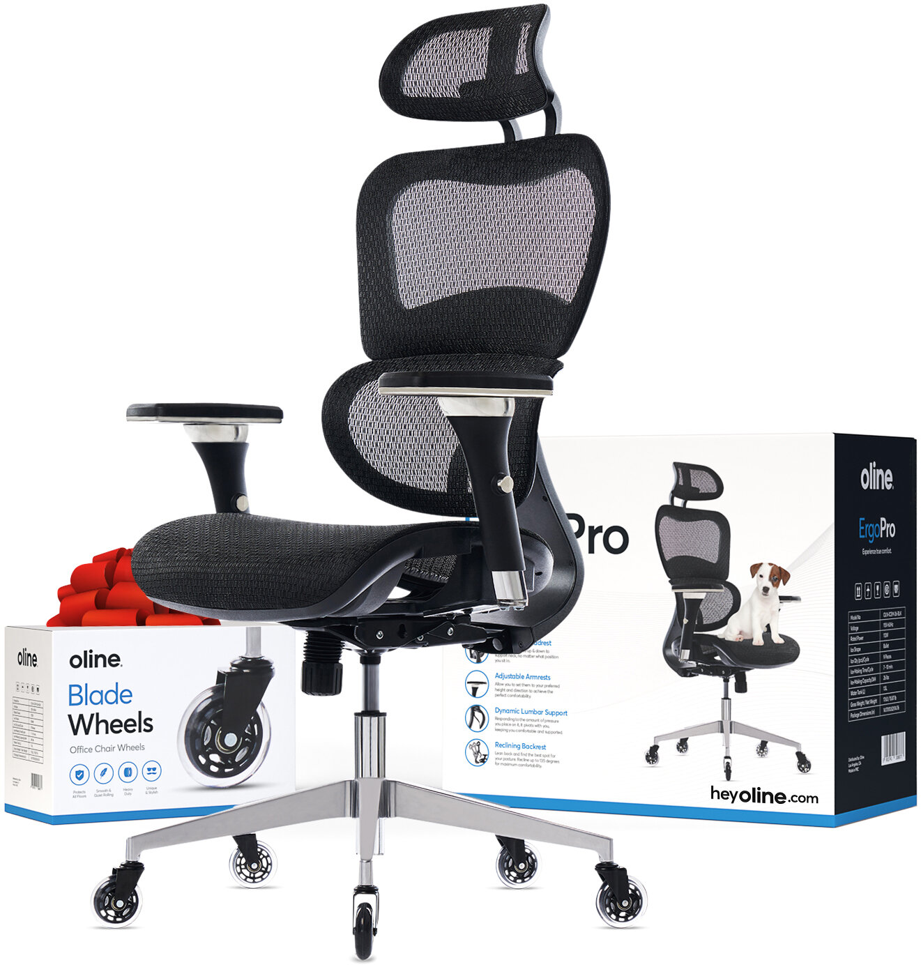 Ergonomic Office Chair Executive Chair Flip Up Armrest Computer Chair  Adjustable Height High Back Task Chairs Lumbar Support Swivel Gaming Desk  Chair
