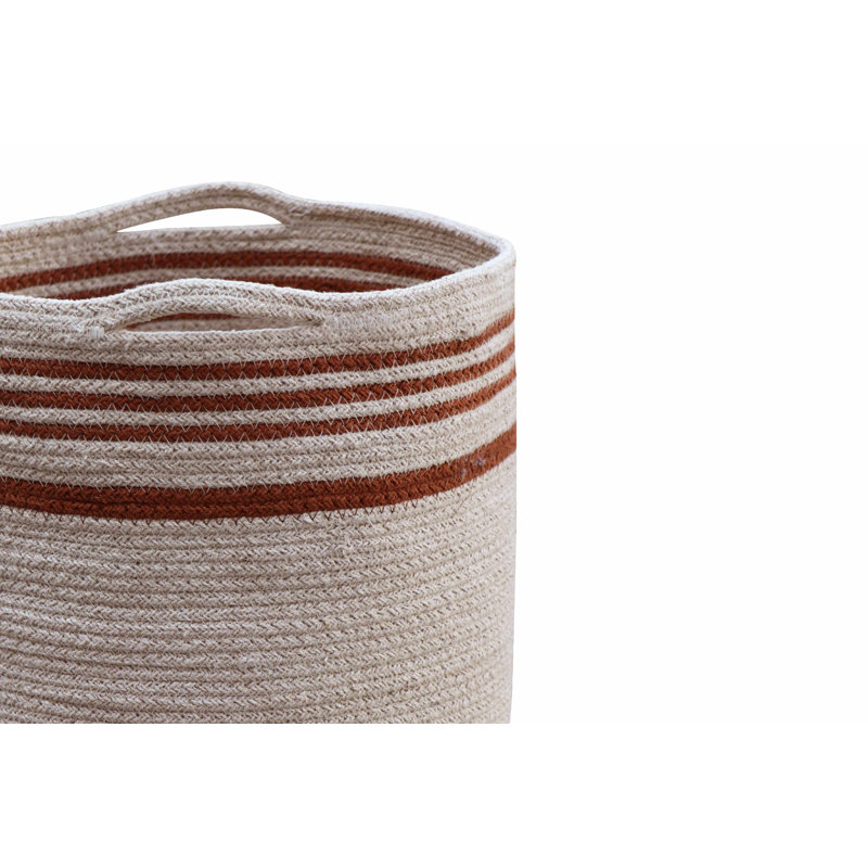 Panier en tissu réversible, Caramel