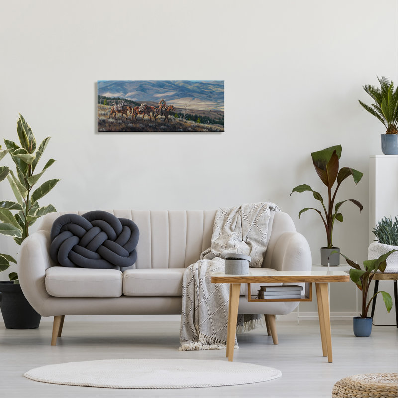 Peinture sur toile Bounteasant Hunt Mountain, H 13 po x l 30 po x P 1,5 po