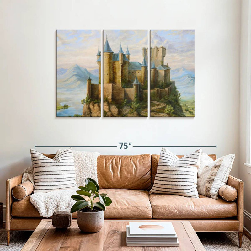 Lilie Castles, 36" H x 57" W