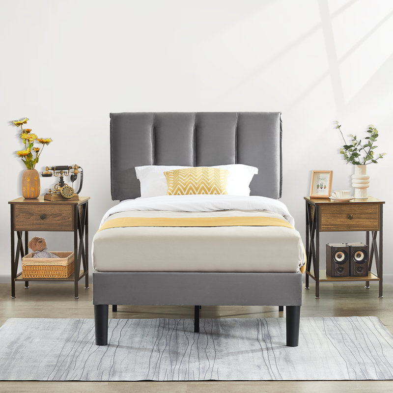 Ensemble de chambre à coucher Delaportilla, Brun, Simple