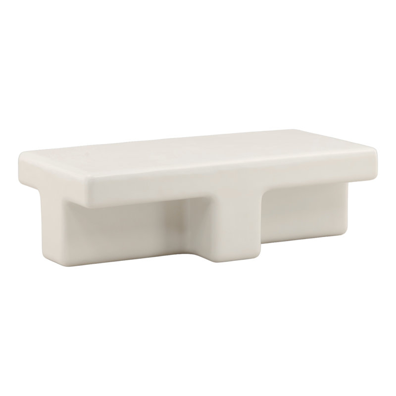 Table basse d'extérieur Teo - blanc