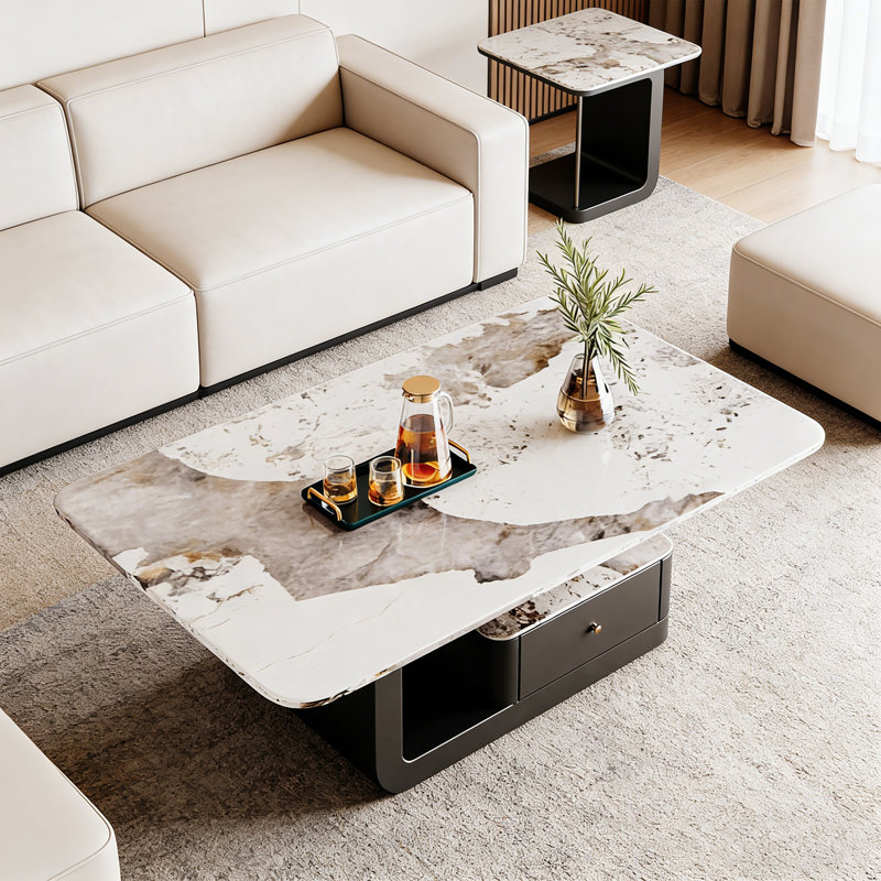 Chestertown, 16.53" H x 47.24" L x 23.62" W, White/Tan, Black