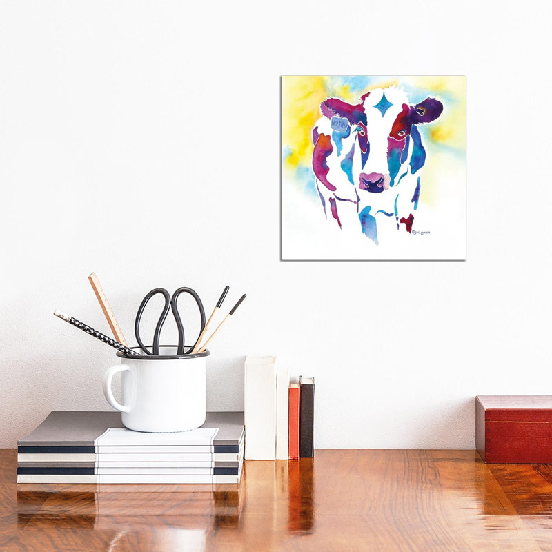 Cow Holstein Farm by Jo Lynch - Wrapped Canvas Gallery-Wrapped Canvas Giclée, 30.48cm H x 30.48cm W