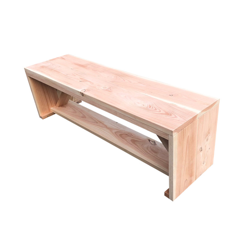 Milan Garden Bench Made Of Engineered Wood, 43 cm H x 120 cm W x 38 cm D