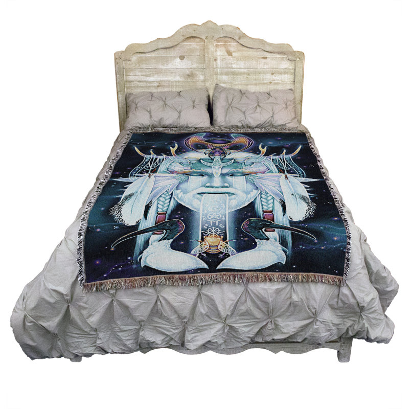 Pure Country Weavers Twelve Blanket by Ravynne Phelan - Fantasy Tarot Cards Gift Tapestry Throw Woven from Cotton - Made in The USA (72x54)
