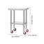 Stainless Steel Top End Table