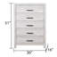 Commode 5 tiroirs de style moderne, Commode-120200595