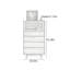 Armoire d'appoint simple de style japonais