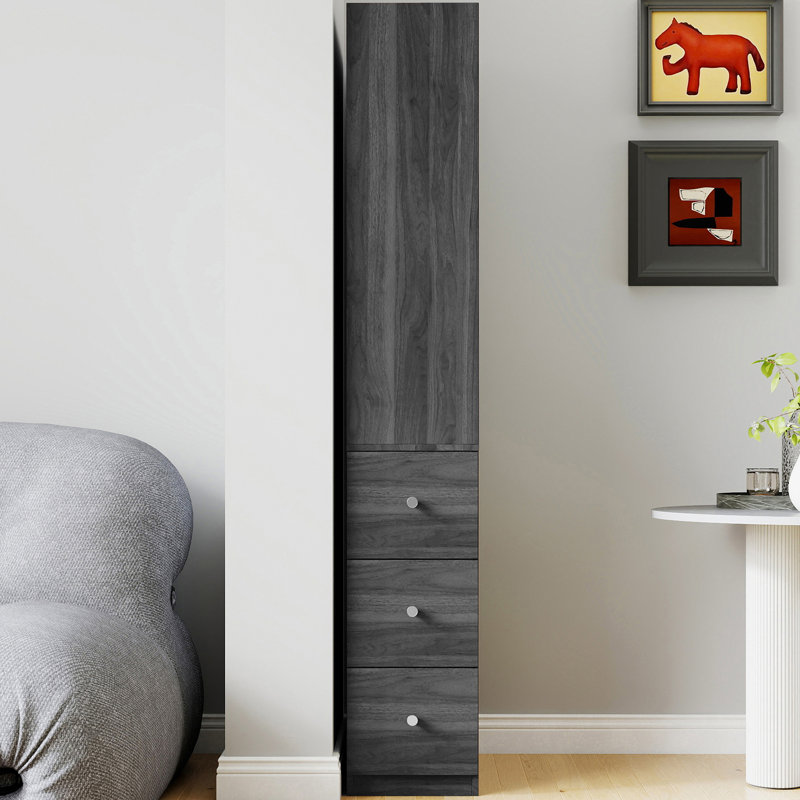 71"H Display Storage Bookcase, Gray