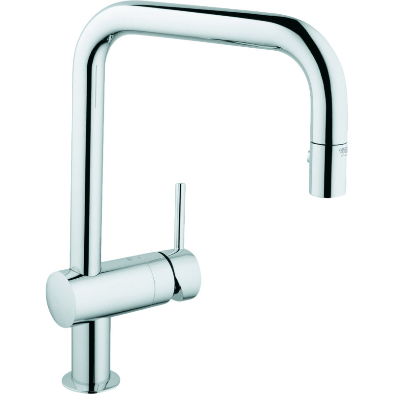 Minta® Pull Down Single Handle Kitchen Faucet, StarLight Chrome