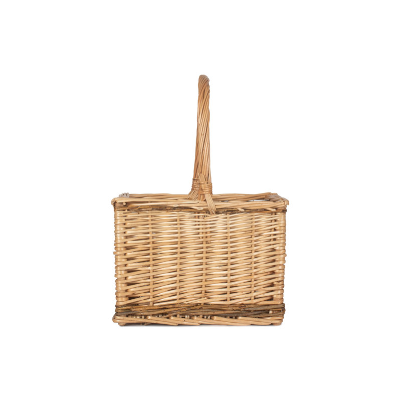 Wicker 2 Bottle Drinks Carrier Basket