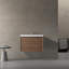 Capot-6 30,00 po X P 19,70 po P x 21,70 po Meuble-lavabo mural H en bois naturel avec plateau blanc