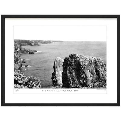St Govan's Head, Stack Rocks 1890 1 Piece Single Picture Frame Wall Art