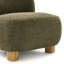 Chaise d'appoint rembourrée Boucle, vert olive-774728345