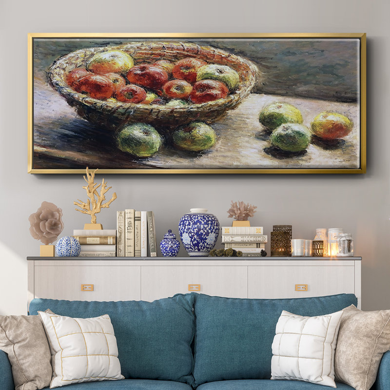 «The Plate with Apples», 1880, toile encadrée