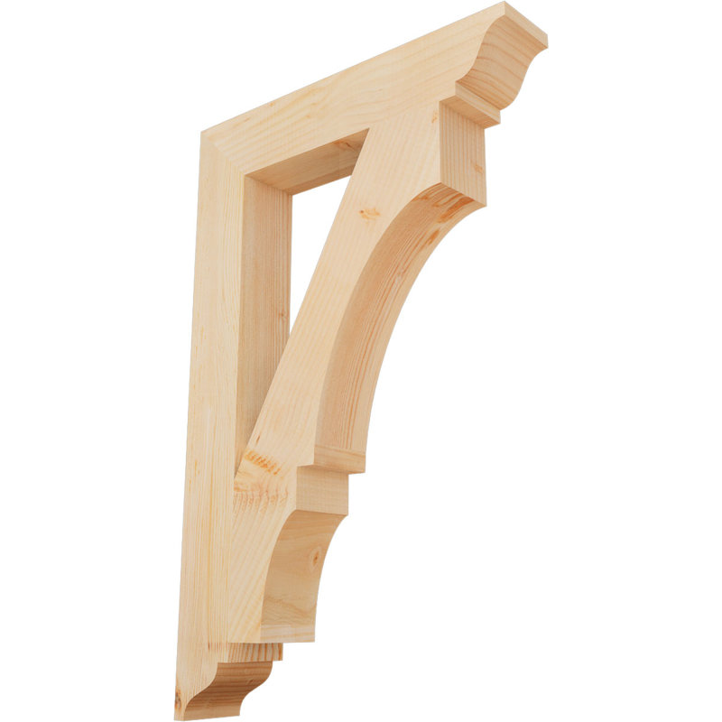Support traditionnel Balboa, L 3 1/2 po x P 22 po x H 34 po, Cèdre rouge de l'Ouest lisse