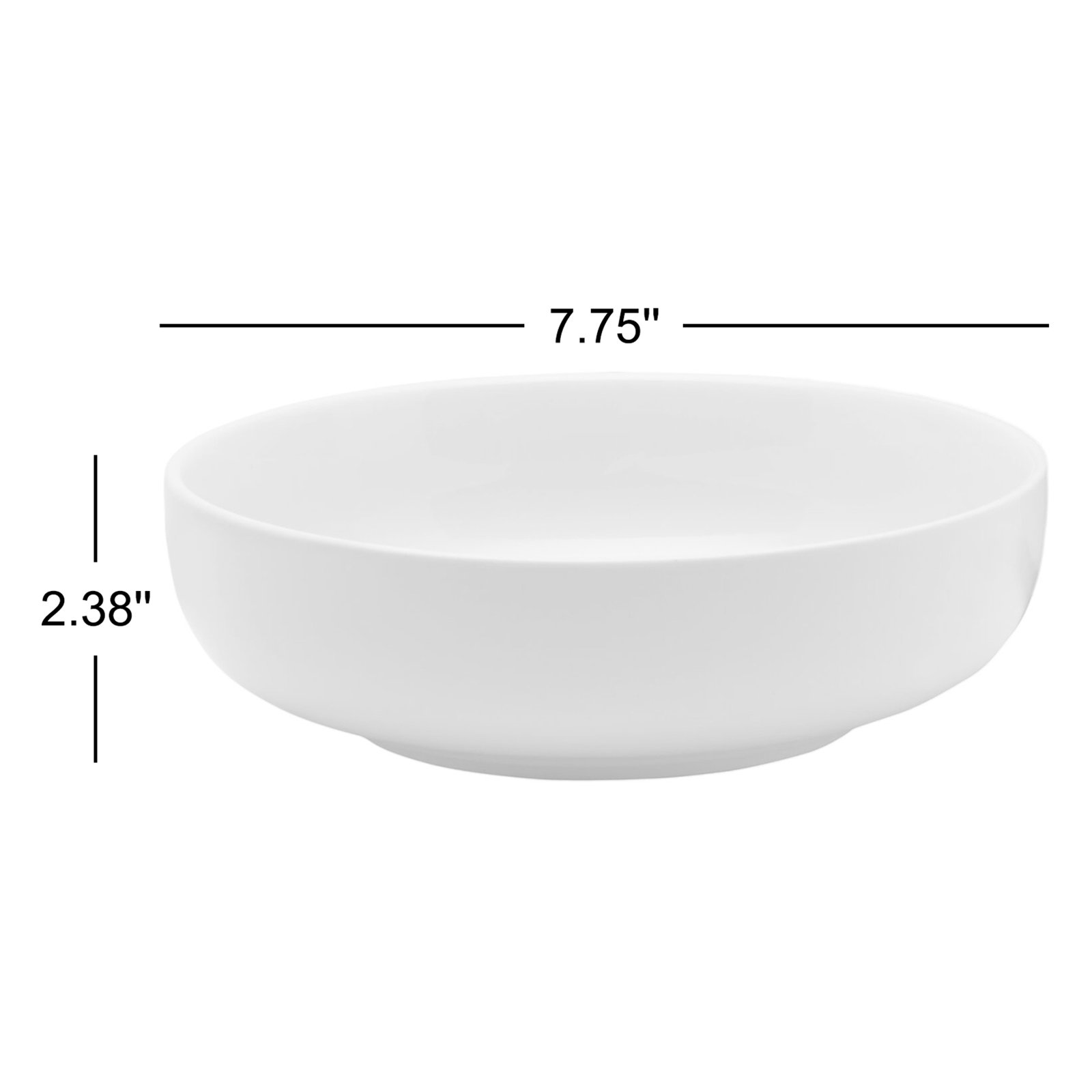 Everyday White Porcelain Pasta Bowl