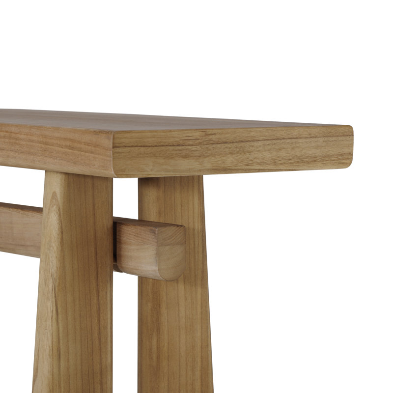 Console moderne Modari avec silhouette géométrique, Brun