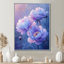 Impression sur toile de pivoines mauves élégantes III