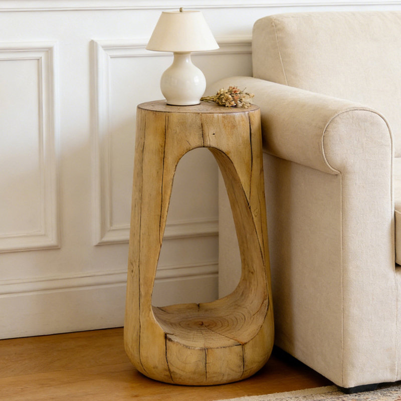 Table d'appoint d'extérieur, Naturel