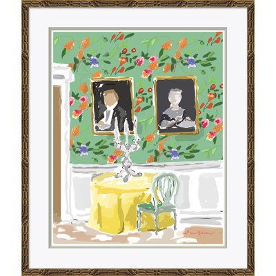 Dana Gibson «Af après-midi» - Peinture encadrée sur papier