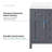 Tahoe 48 in. Dark Charcoal Freestanding Vanity with Mirror, Engineered Stone, Backsplash, Brushed Nickel-1888544027