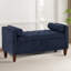 Banc de rangement rembourré en polyester pour entrée et chambre à coucher-404973694