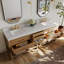 Elizabeth 84" Freestanding Standard Double Bathroom Vanity with Top