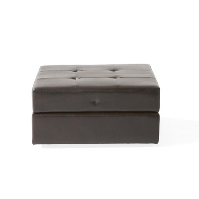 Bonded Leather 31 Sq Brown - Stylish & Functional Practical Storage Unit