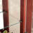 2 Doors Curio Cabinet With Tempered Glass Doors, Curio Cabinets With Mirrored Back Panel And Adjustable Shelves