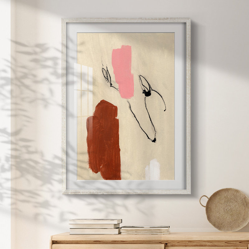 Terra Rosa - I - impression encadrée, 28.5" H x 20.5" W, Blanc