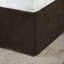 Literie pour lit de jour simple - brun, simili suède, housse de charme rustique, matelas doux, brun