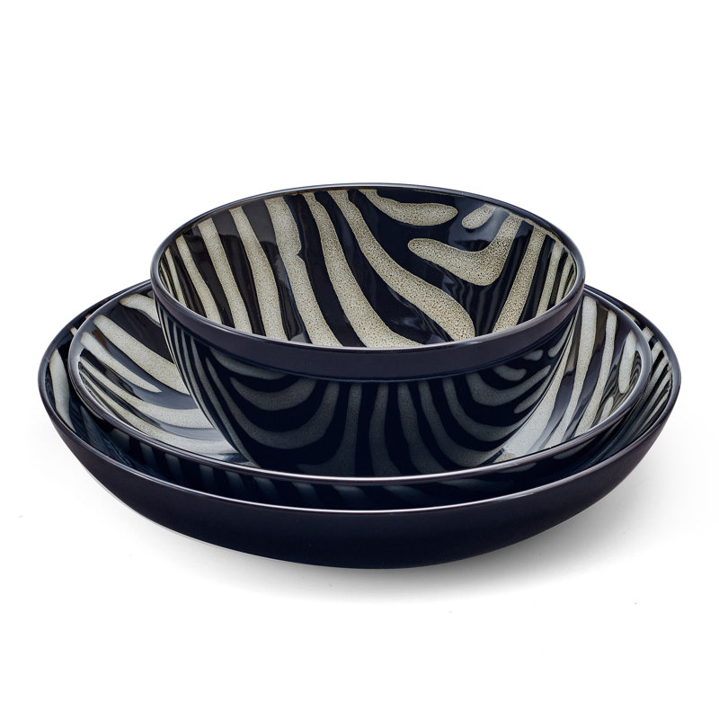 Amari 12-Piece Stoneware Dinnerware Set, Service for 4