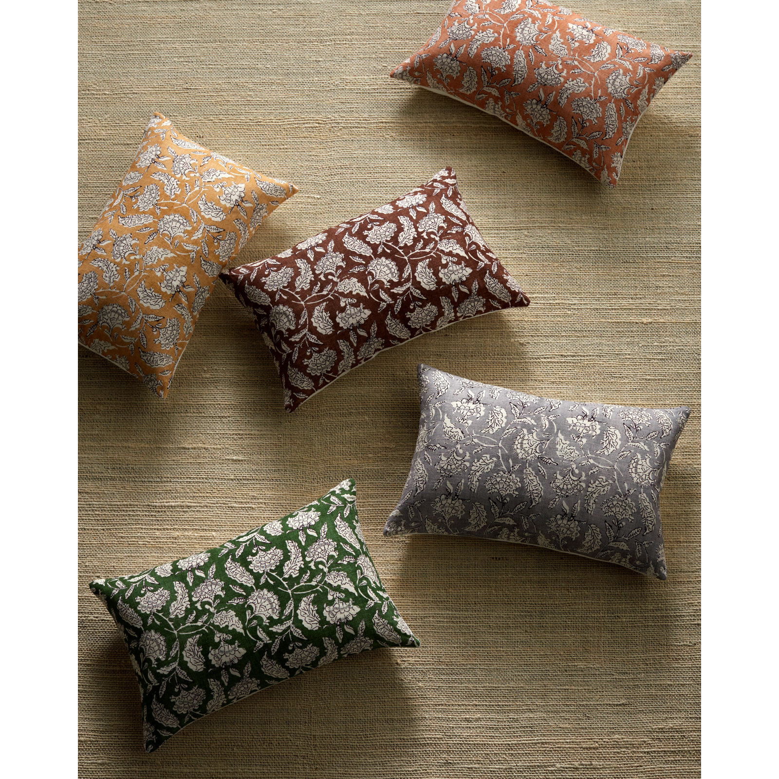 Caigan Accent Pillow, Polyester, Brown/White