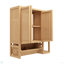 Rangement mural en bambou pour salle de bain
