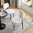 Upholstered Dinning Chair Set Of 2-White-643200541
