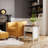 Anyah Farmhouse Nightstand with Charging Station and Storage, Bedside Table with Drawer-826306287