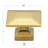 1 3/8" Length Square Knob Multipack-50118159