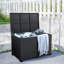 Boîte de rangement en osier résistante au rotin avec couvercle à ressort et sac intérieur imperméable avec fermeture à glissière-68949611-112952862