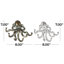 Ensemble de crochets muraux en métal Octopus 6 crochets Finnell