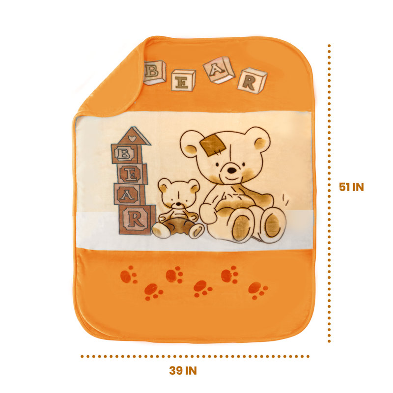 Couverture pour bébé en polyester, Brun pâle