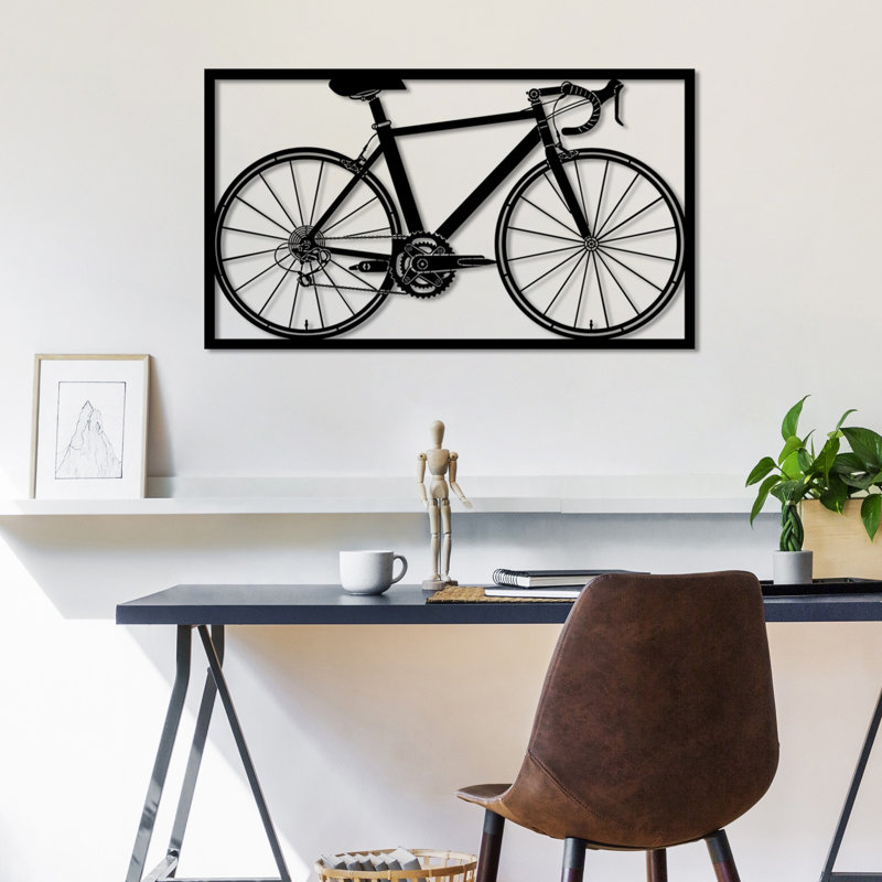 Stylish Decorative Metal Wall Accessory, Black Finish, 27.6 x 16.1 inches | 100% Durable Metal, Thickness: 0.06 inches | Easy Wall Mount Design, Perfect for Modern Home Decor, Eye-Catching Statement Piece