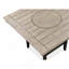 Ensemble de salle à manger 6 pièces de style maison de campagne de style contemporain avec comptoir de 20 pouces et paresseux en faux marbre blanc brun clair / beige gris-439946136-439946140-439946141