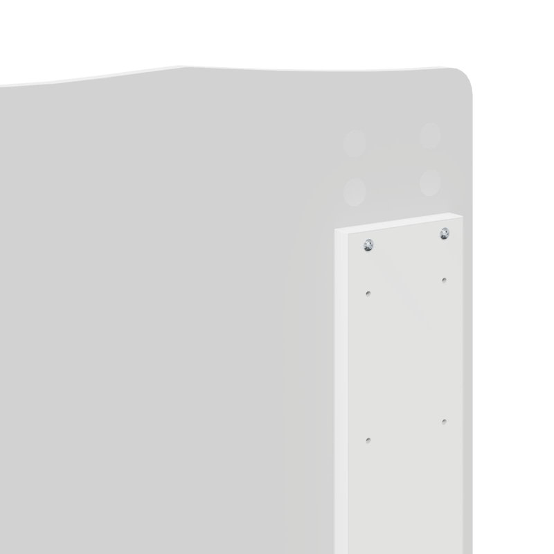 Bed, White, European Kingsize (160 x 200 cm)