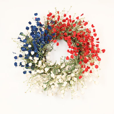 Couronne de 24 po en forme de fleur d'eucalyptus