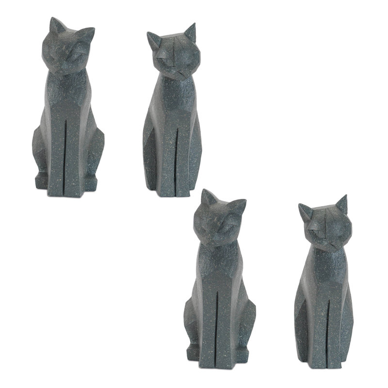 Statue de chat moderne assis