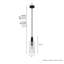 Mini-luminaire suspendu à 1 lumière Gatz-99661096